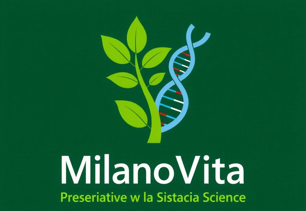 Immagine che rappresenta l'origine e la crescita di Milanovitavb, con elementi naturali e scientifici che si fondono.